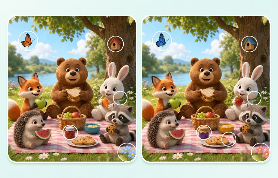 LittleQuizApp 틀린 그림 찾기 이미지